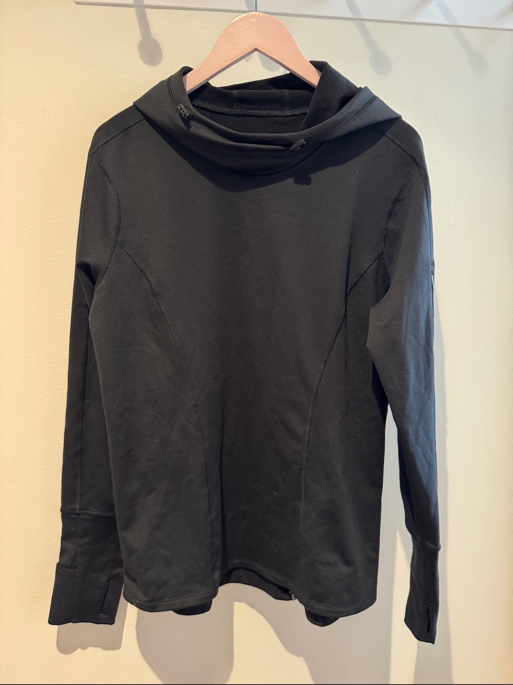 VICTORIA’S SECRET | NWOT Black Long Sleeve Hoodie Sweatshirt Top Large L
